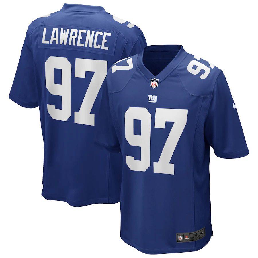 Men New York Giants 97 Dexter Lawrence Nike Royal Player NFL Jersey